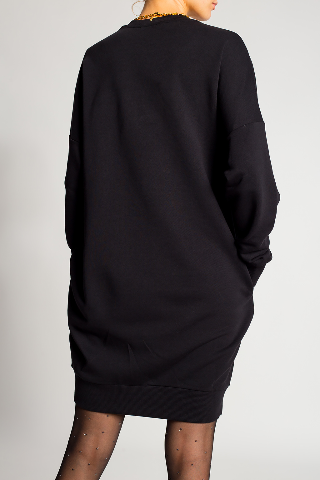 Long sweatshirt with logo Love Moschino